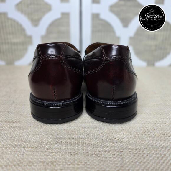 Bostonian NWOT Men's Burgundy Kinnon Step Leather Tassel Loafer Size 8M - Picture 5 of 15